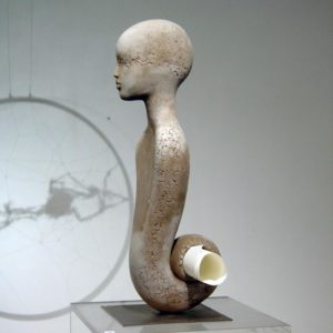 Âme messagère - 2004, terre cuite / bronze, 50 cm