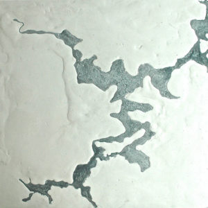 Infiniment grand 1 - 2011, bas relief sur toile, plâtre et terre cuite, 80 x 85 cm